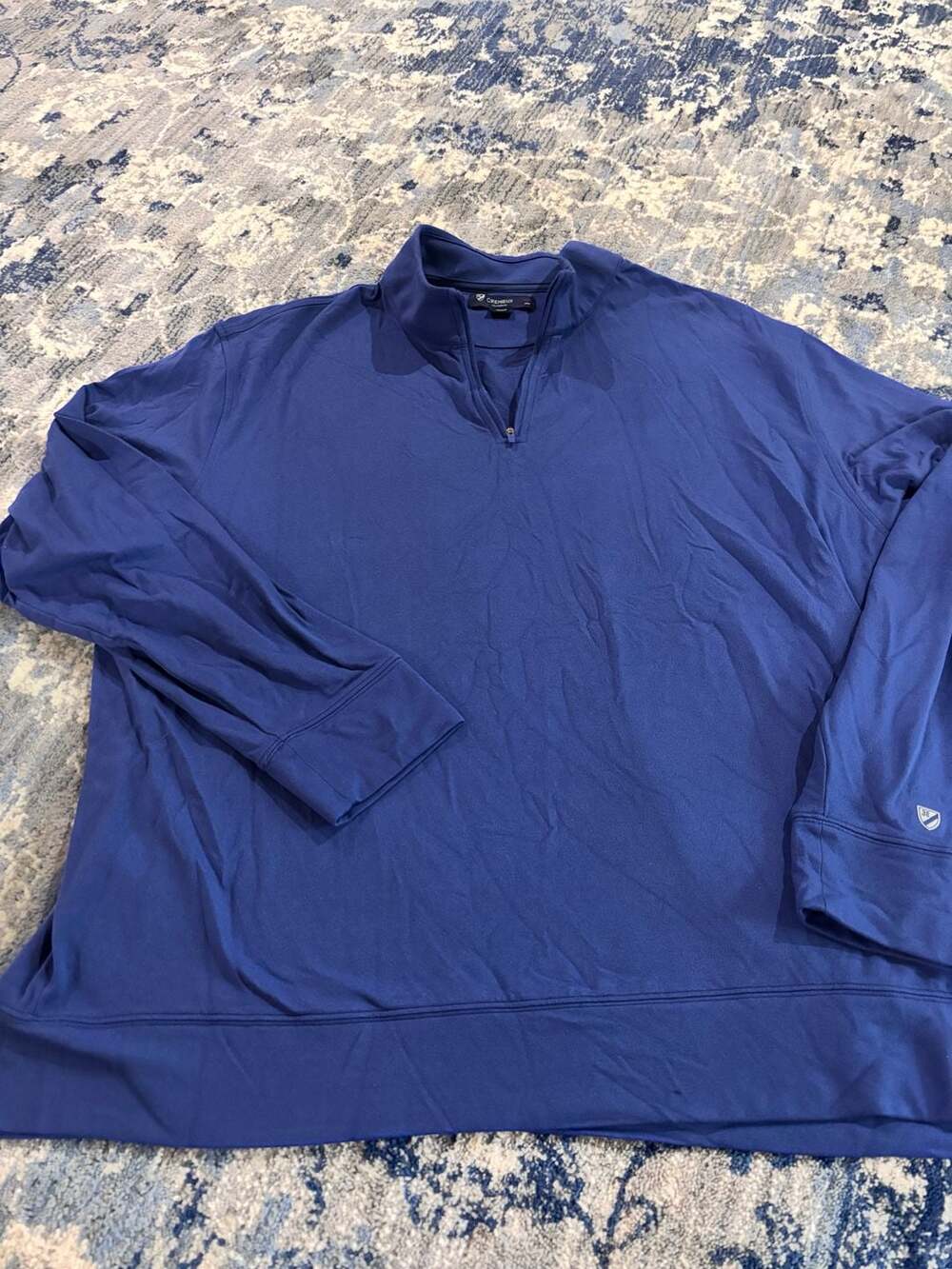Cremieux Classics Quarter Zip Pullover XXL Blue